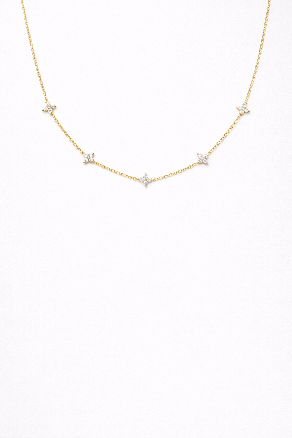 Daisy Delicate Necklace Gold