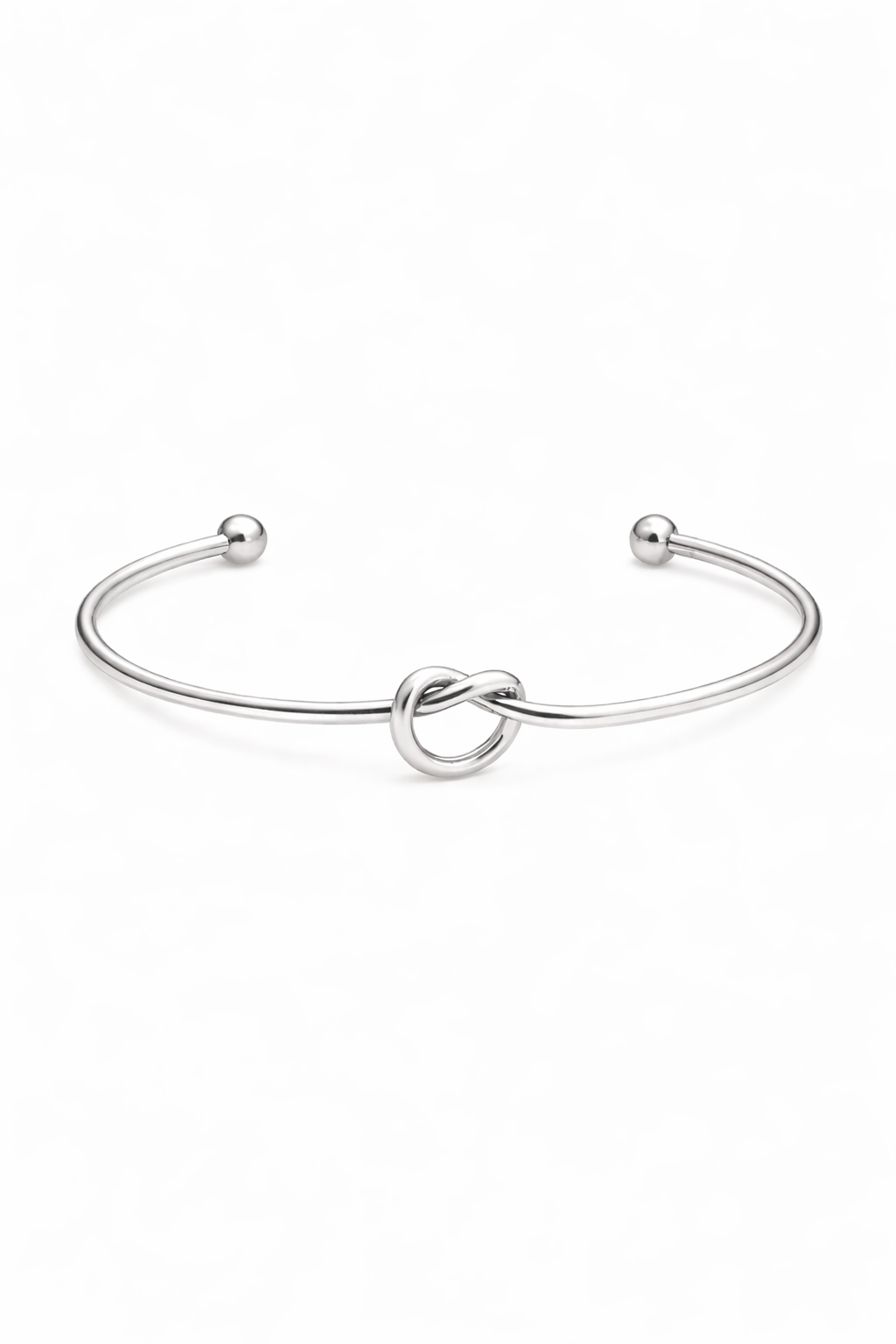 Elodie Knot Cuff Bracelet SIlver