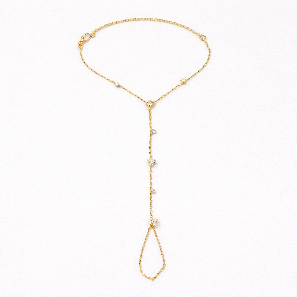 Sadé Hand Chain Bracelet Gold
