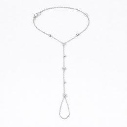 Sadé Hand Chain Bracelet Silver