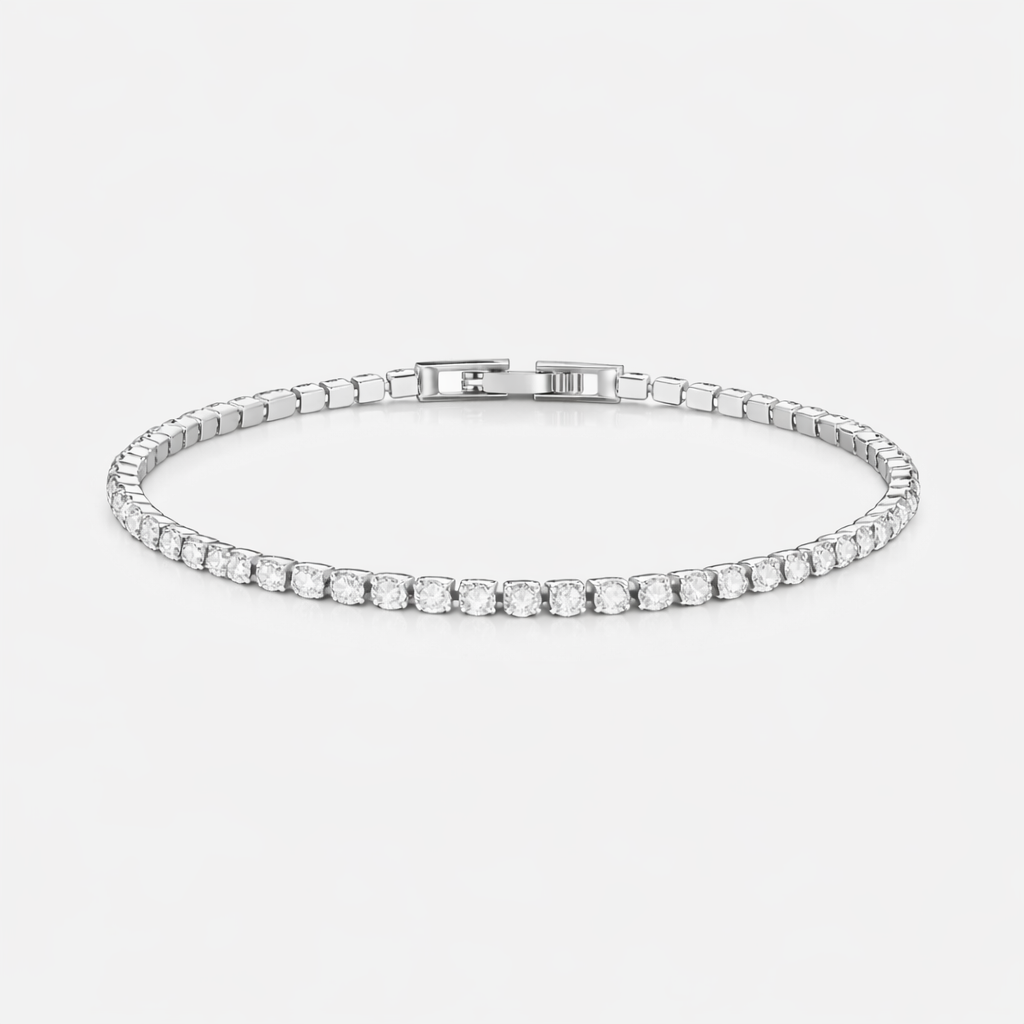 Lux Tennis Bracelet Silver