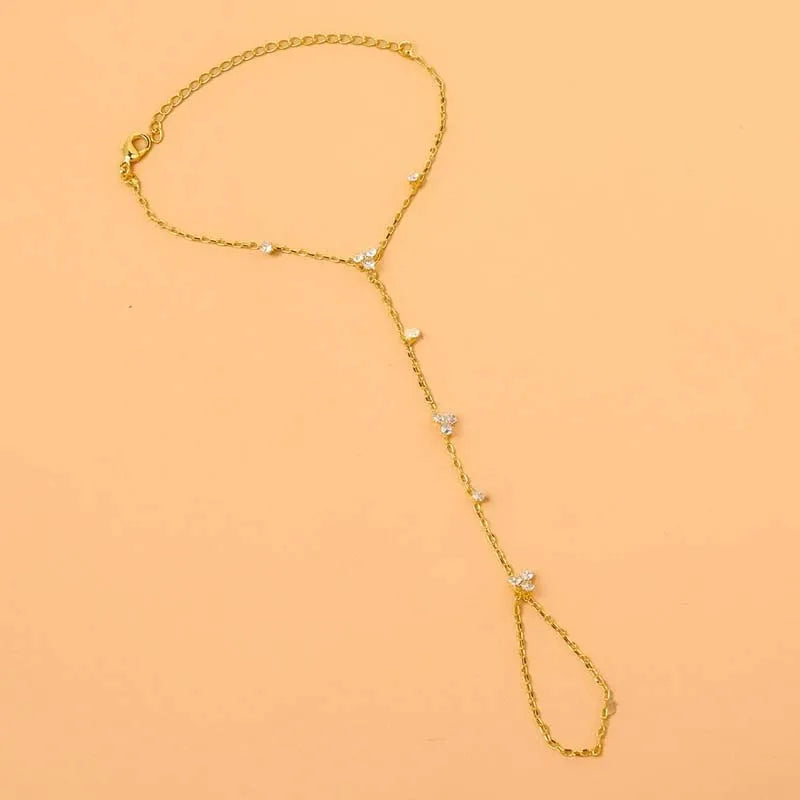 Sadé Hand Chain Bracelet Gold