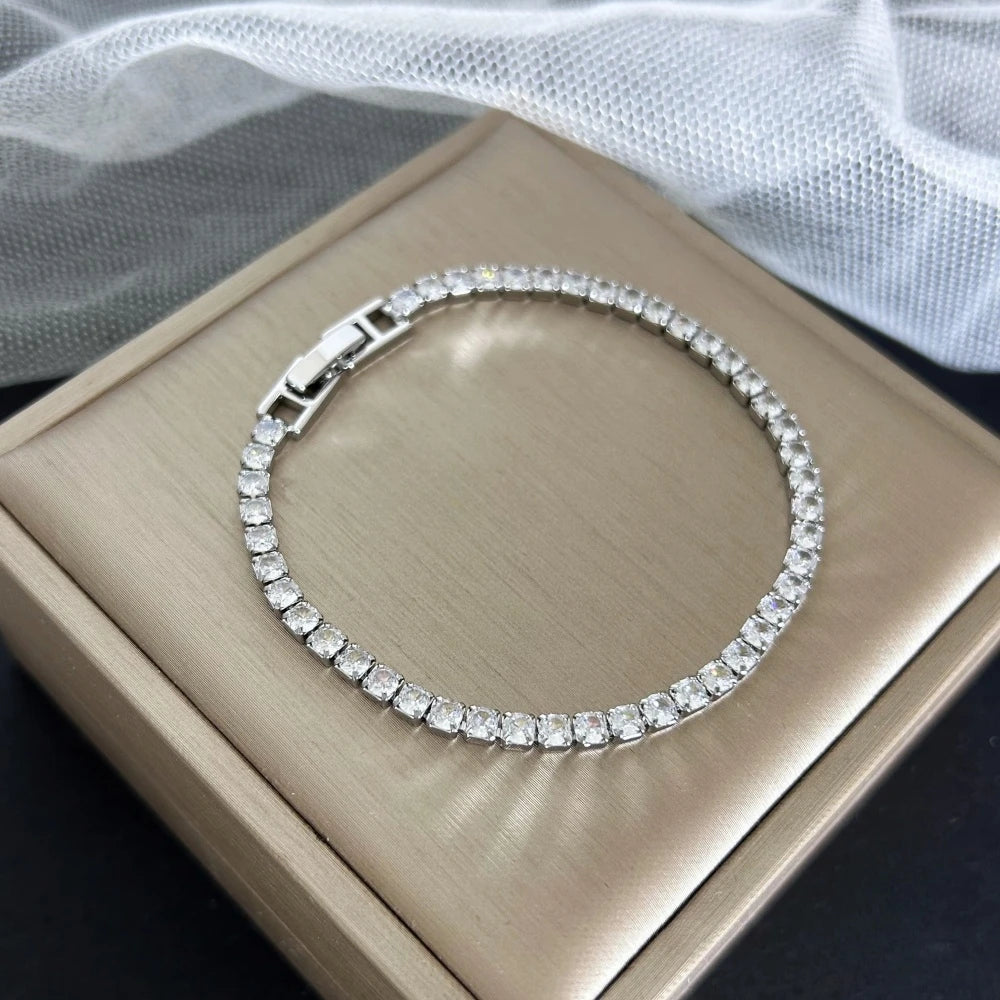 Lux Tennis Bracelet Silver
